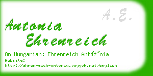 antonia ehrenreich business card